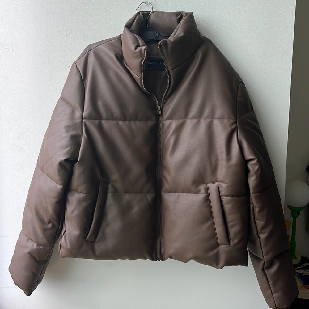 ASOS Design Faux Leather Puffer Women’s M